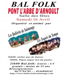 Bal folk à Pont l'Abbé d'Arnoult